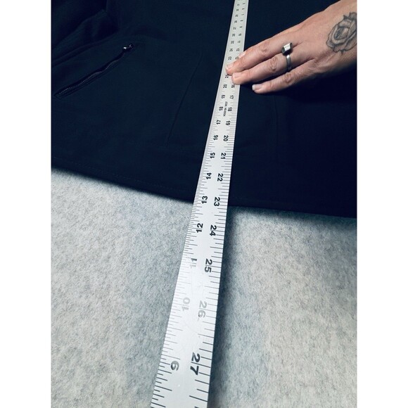 Michael Kors Men’s Tech Racing Shell Jacket Coat Black Zip Up Pockets Medium - Picture 13 of 15